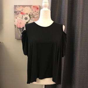 Lavender Field open shoulder top